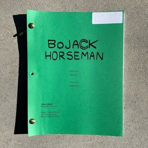 Bojack Horseman 2014 Still Broken Episode Production Used Table Draft Script